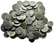 Lot of ca. 80 roman bronze coins / SOLD AS SEEN, NO RETURN!nearly very fine