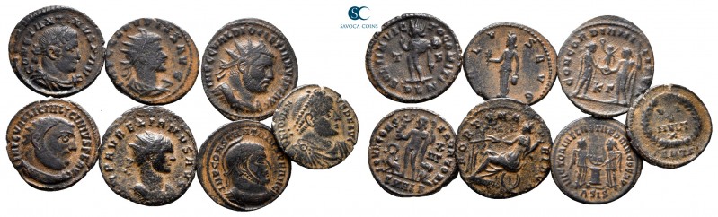 Lot of ca. 7 roman bronze coins / SOLD AS SEEN, NO RETURN!

very fine