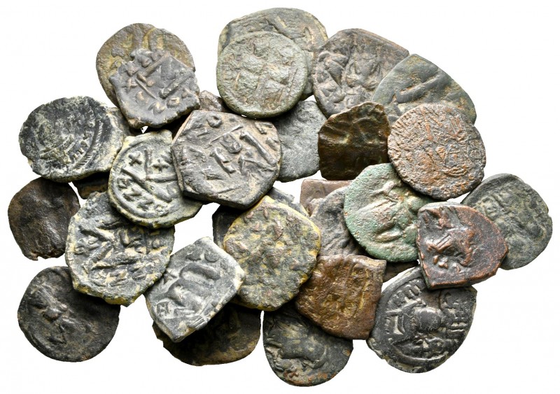 Lot of ca. 30 byzantine bronze coins / SOLD AS SEEN, NO RETURN!

nearly very f...