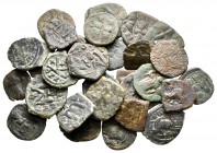 Lot of ca. 30 byzantine bronze coins / SOLD AS SEEN, NO RETURN!nearly very fine