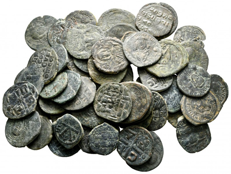 Lot of ca. 56 byzantine bronze coins / SOLD AS SEEN, NO RETURN!

very fine