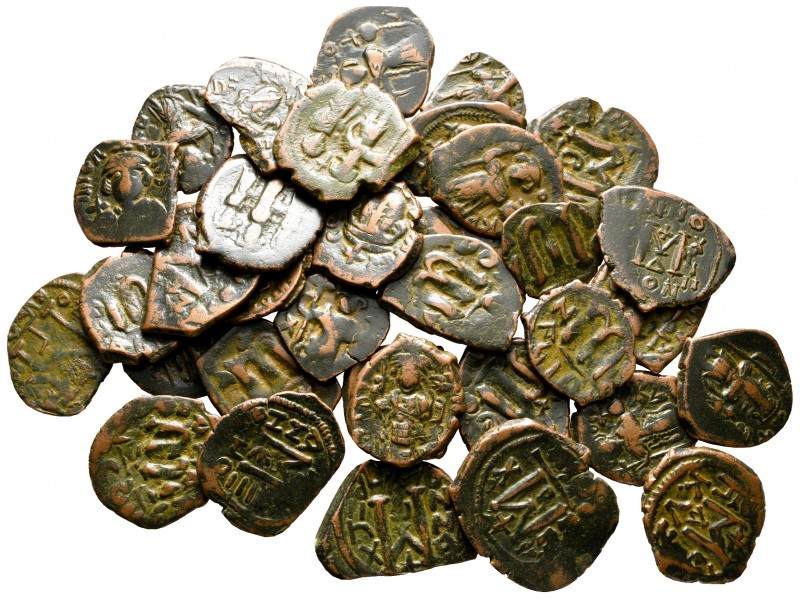Lot of ca. 35 byzantine bronze coins / SOLD AS SEEN, NO RETURN!

very fine