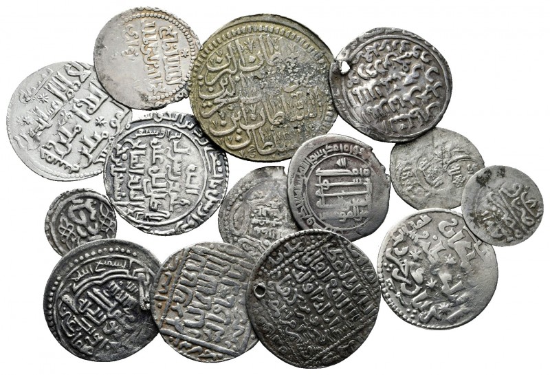 Lot of ca. 14 islamic silver coins / SOLD AS SEEN, NO RETURN!

very fine