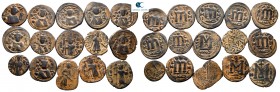Lot of ca. 15 arab-byzantine bronze coins / SOLD AS SEEN, NO RETURN!very fine