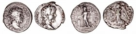 Septimio Severo
Denario. AR. (193-211). Lote de 2 monedas. BC+ a BC-.
