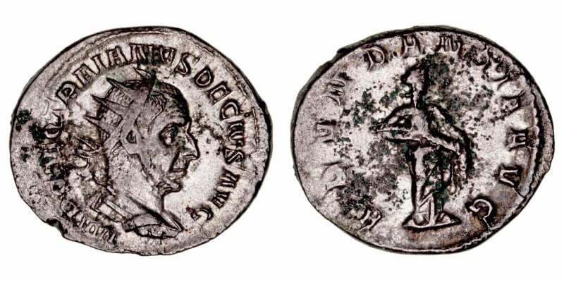Trajano Decio
Antoniniano. VE. (249-251). R/ABVNDANTIA AVG. 3.70g. RIC.10. Punt...