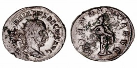 Trajano Decio
Antoniniano. VE. (249-251). R/ABVNDANTIA AVG. 3.70g. RIC.10. Puntos de verdín. (MBC).
