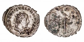 Valeriano I
Antoniniano. VE. (253-260). R/SALVS AVGG. 3.54g. RIC.121. Puntos de verdín. (MBC-/BC).