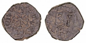 Felipe III
4 Cornados. AE. Pamplona. 1613. Sin P-A a los lados del escudo. Cal.728 vte. MBC-.