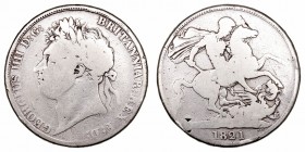 Gran Bretaña Guillermo IV
Corona. AR. 1821. 26.62g. KM.680.1. BC-/RC.