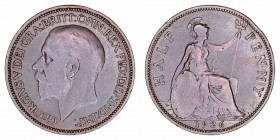 Gran Bretaña Jorge V
1/2 Penny. AE. 1926. KM.824. MBC-.