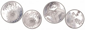 Portugal
AR. Lote de 2 monedas. 100 y 250 Escudos 1974. KM.603/4. EBC+ a EBC.