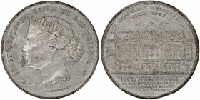 Isabel II
Medalla. Calamina. 1867. Exposición Universal de París 1867. Medalla acuñada en el Palacio por la prensa monetaria de Fossey-Thonnelier y C...