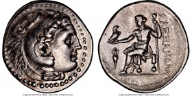 MACEDONIAN KINGDOM. Alexander III the Great (336-323 BC). AR tetradrachm (28mm, 12h). NGC XF. Posthumous issue of uncertain mint in Greece or Macedon,...