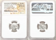 MACEDONIAN KINGDOM. Alexander III the Great (336-323 BC). AR drachm (17mm, 4.31 gm, 10h). NGC Choice AU 4/5 - 4/5. Posthumous issue of Abydus, ca. 310...