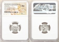 MACEDONIAN KINGDOM. Alexander III the Great (336-323 BC). AR drachm (17mm, 11h). NGC AU. Posthumous issue of Lampsacus, ca. 310-301 BC. Head of Heracl...