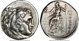 MACEDONIAN KINGDOM. Alexander III the Great (336-323 BC). AR drachm (18mm, 12h). NGC VF. Late lifetime-early posthumous issue of Sardes, ca. 323-319 B...