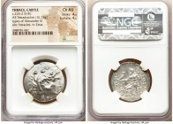 THRACE. Cabyle. Ca. 225-215 BC. AR tetradrachm (27mm, 16.25 gm, 12h). NGC Choice AU 4/5 - 4/5. Posthumous issue in the name and types of Alexander III...