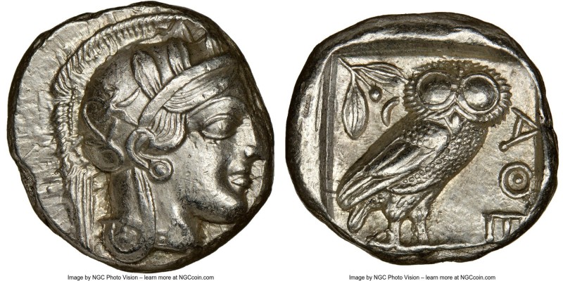 ATTICA. Athens. Ca. 440-404 BC. AR tetradrachm (24mm, 17.24 gm, 10h). NGC Choice...