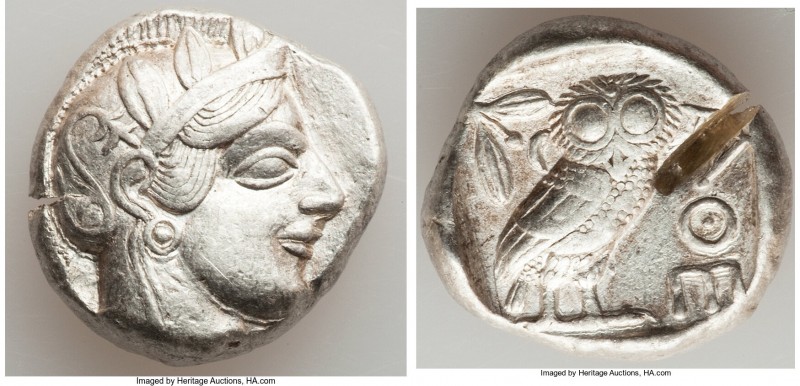 ATTICA. Athens. Ca. 440-404 BC. AR tetradrachm (24mm, 17.20 gm, 9h). Choice VF, ...