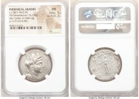 PHOENICIA. Aradus. Ca. 138/7-44/3 BC. AR tetradrachm (29mm, 15.23 gm, 12h). NGC MS 5/5 - 3/5. Dated Civic Year 213 (47/6 BC). Veiled, draped, and turr...