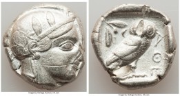 NEAR EAST or EGYPT. Ca. 5th-4th centuries BC. AR tetradrachm (24mm, 17.02 gm, 2h). Choice VF, test cuts, scratches. Head of Athena right, wearing cres...