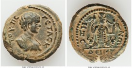 DECAPOLIS. Dium. Geta, as Caesar (AD 209-211). AE (25mm, 11.74 gm, 12h). VF, altered surface. Dated Civic Year 268 (AD 205/6). ΠOY•Π C-ΓETAC K, bare h...