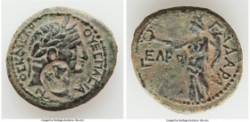 DECAPOLIS. Gadara. Vespasian (AD 69-79). AE (25mm, 11.23 gm, 12h). Choice VF, altered surface, countermark. Dated Civic Year 135 (AD 71/2). ΟΥƐCΠΑCΙΑ-...