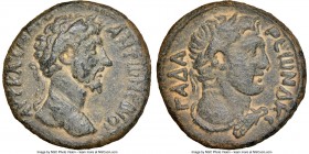 DECAPOLIS. Gadara. Marcus Aurelius (AD 161-180). AE (26mm, 1h). NGC Choice VF, repatinated. Dated Civic Year 224 (AD 160/1). ΑΥΤ ΚΑΙϹ Μ ΑΥΡ-ΑΝΤⲰΝƐΙΝΟϹ...
