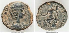 DECAPOLIS. Petra. Julia Domna (AD 193-217). AE (22mm, 7.48 gm, 12h). Choice VF, altered surface. IOYΛ ΔO-MNA CЄB, draped bust of Julia Domna right, se...