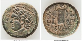 JUDAEA. Ascalon. Vespasian (AD 69-79). AE (22mm, 12.32 gm, 1h). VF, altered surface. Dated Civic Year 181 (AD 77/8). CΕΒΑCΤΟC, laureate head of Vespas...