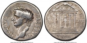 Claudius I (AD 41-54). AR cistophorus (25mm, 7h). NGC Fine. Ephesus, ca. AD 41-42. TI CLAVD-CAES AVG, bare head of Claudius I left / DIAN-EPHE, tetras...