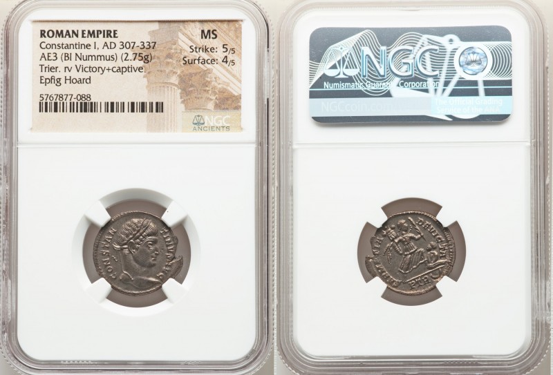 Constantine I the Great (AD 307-337). AE3 or BI nummus (20mm, 2.75 gm, 11h). NGC...