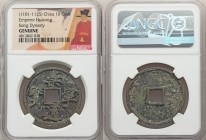 Northern Song Dynasty. Hui Zong (960-1127) 10-Piece Lot of Certified 10 Cash ND (1101-1125) Genuine NGC, Includes various types, as pictured. Sold as ...