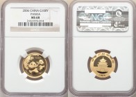 People's Republic gold 100 Yuan (1/4 oz) 2006 MS68 NGC, KM1659. AGW 0.2496 oz. 

HID09801242017

© 2020 Heritage Auctions | All Rights Reserve
