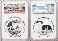 People's Republic 10-Piece Lot of silver Proof "Smithsonian Institution - Mei Xiang and Tian Tian" One Ounce Panda Medals 2014 PR69 Ultra Cameo NGC, K...