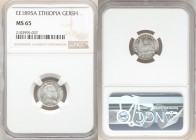 Menelik II Gersh EE 1895 (1902/19033)-A MS65 NGC, Paris mint, KM12. 

HID09801242017

© 2020 Heritage Auctions | All Rights Reserve