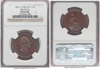 William IV bronzed Proof 1/2 Penny 1831 PR65 Brown NGC, KM706a, S-3847. Chocolate brown with bold strike and sharp edges. 

HID09801242017

© 2020...