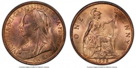 Victoria Penny 1895 MS65 Red and Brown PCGS, KM790, S-3961. P of Penny 1mm from trident. 

HID09801242017

© 2020 Heritage Auctions | All Rights R...