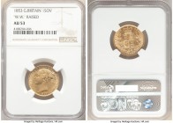 Victoria gold Sovereign 1853 AU53 NGC, KM736.1, S-3852C. W.W. raised on truncation. 

HID09801242017

© 2020 Heritage Auctions | All Rights Reserv...