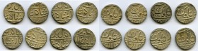 British India. Bombay Presidency 8-Piece Lot of Uncertified Rupees FE 1239 (1829) XF, Poona mint, KM325 (under Maratha Confederacy). 22.5mm. Average w...