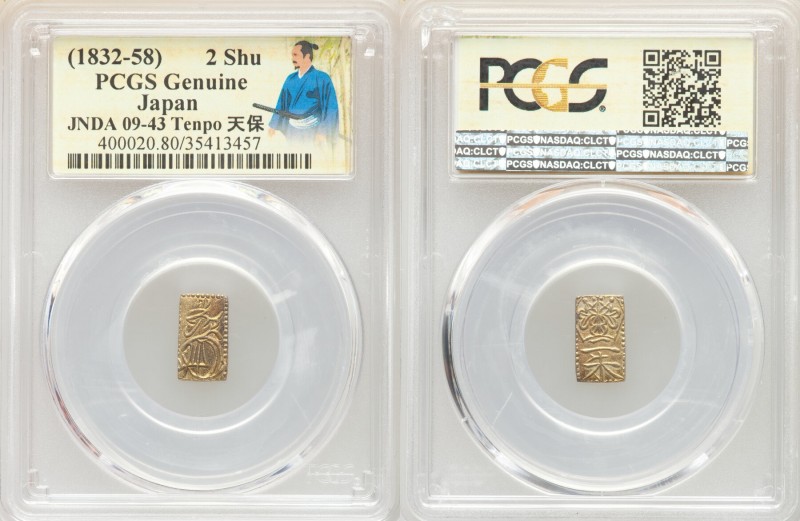 4-Piece Lot of Certified Assorted Issues Genuine PCGS, 1) Tempo gold 2 Shu ND (1...