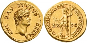 Nero augustus, 54 – 68 
Aureus 60-61, AV 7.32 g. NERO CAESAR·AVG IMP Bare head r. Rev. PONTIF MAX TR – P VII COS IIII P·P Virtus, helmeted and in mil...