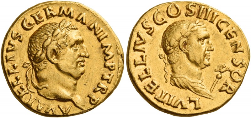 Vitellius, 2nd January – 20th December 69 
Aureus late April-early December 69,...