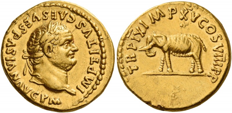 Titus augustus, 79 – 81 
Aureus 80, AV 7.26 g. IMP TITVS CAES VESPASIAN AVG P M...