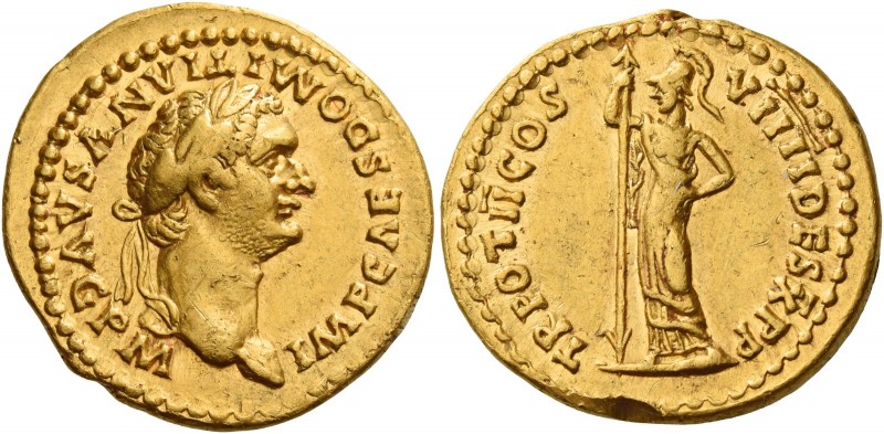 Domitian augustus, 81 – 96 
Aureus 83, AV 7.63 g. IMP CAES DOMITIANVS AVG P M L...