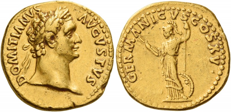 Domitian augustus, 81 – 96 
Aureus 90-91, AV 7.52 g. DOMITIANVS – AVGVSTVS Laur...