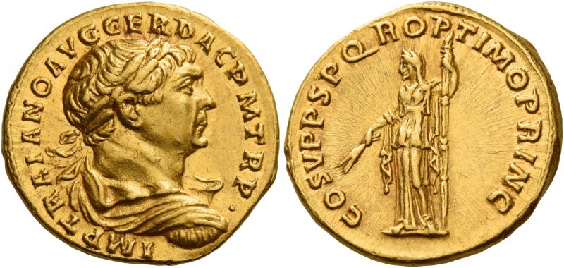 Trajan augustus, 98 – 117 
Aureus 108-110, AV 7.33 g. IMP TRAIANO AVG GER DAC P...