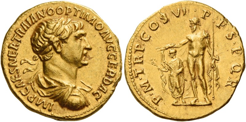 Trajan augustus, 98 – 117 
Aureus 114-115, AV 7.24 g. IMP CAES NER TRAIANO OPTI...