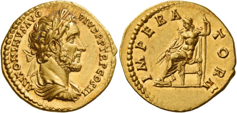 Antoninus Pius augustus, 138 – 161 
Aureus 143-144, AV 6.87 g. ANTONINVS AVG – ...